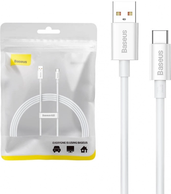 Câble Baseus USB‑C Superior 100W 1,5 m blanc