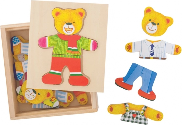 Puzzle à habiller Monsieur Ours de Bigjigs Toys