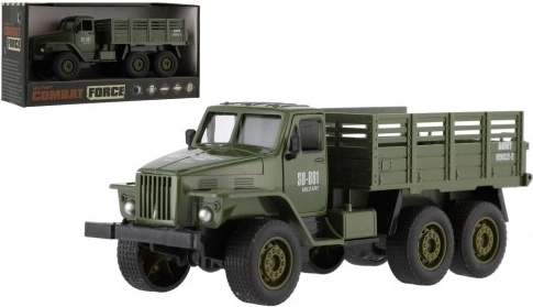 Camion militaire 17 cm à roue libre en boîte