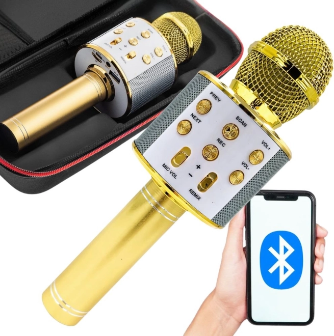 Microphone karaoke Bluetooth sans fil