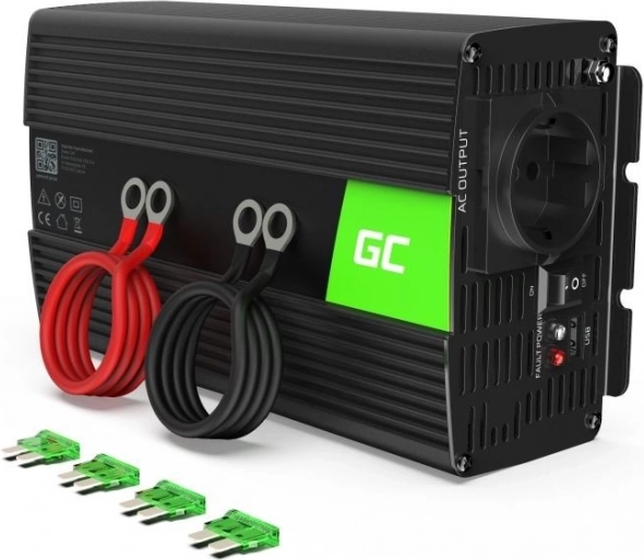 Convertisseur de tension portable Green Cell 12V en 230V 1000W/2000W