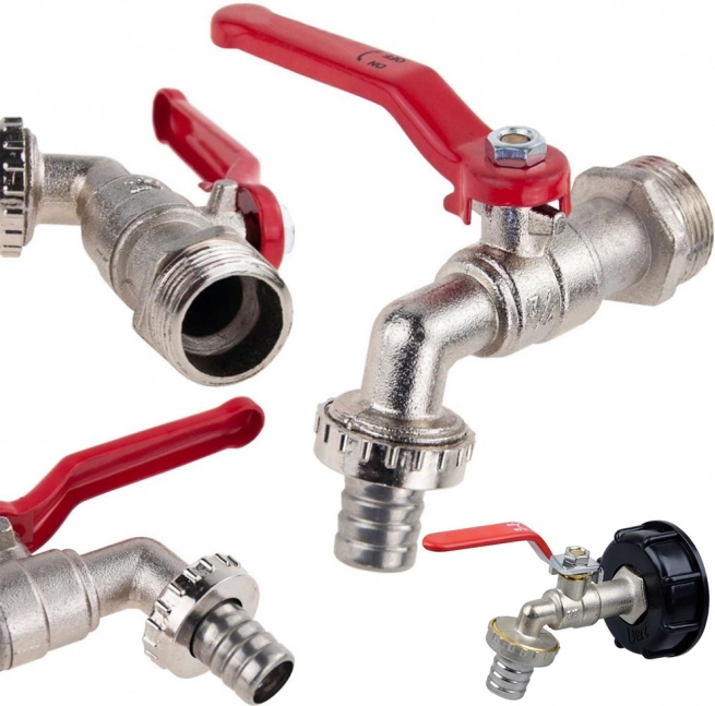 Robinet pour réservoir Mauser 1000L avec valve de tuyau