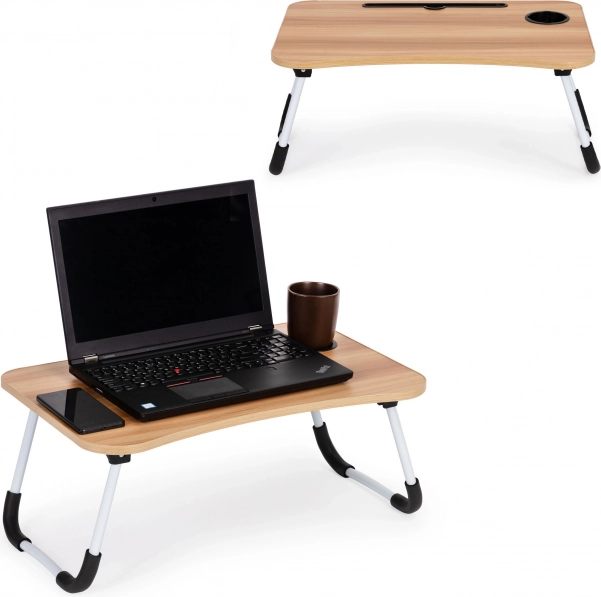 Table stable pour ordinateur portable pour le lit - En bois