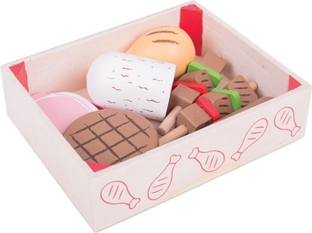 Bigjigs Toys charcuterie en bois dans une boîte