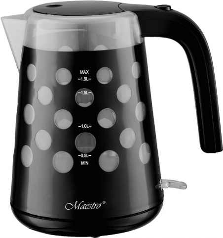 Bouilloire Électrique Maestro KROPKY 1,7L 2200W, noire