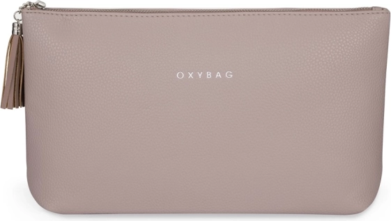 Trousse de toilette de voyage Elegance Maxi mocca (similicuir), 30 × 19 × 8 cm