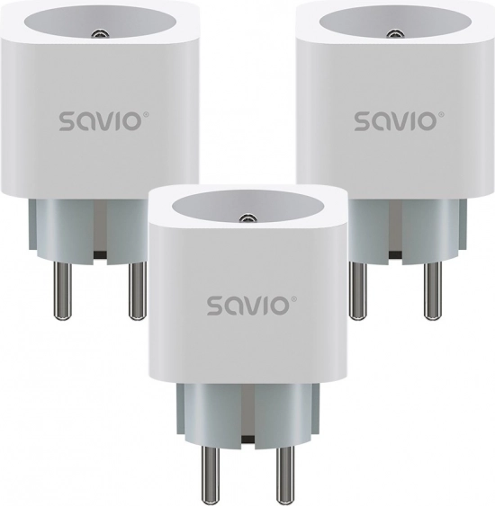 Prise Wi-Fi intelligente avec mesure de consommation, set de 3 pcs