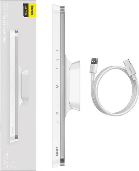 Baseus Lampe Magnétique à Variateur Pro avec Panneau Tactile Blanc