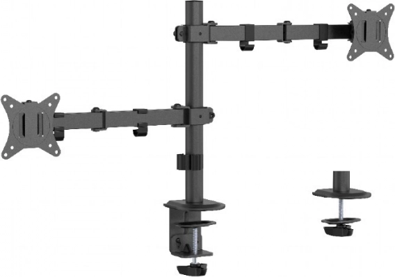 Support double pour moniteur réglable pour bureau
