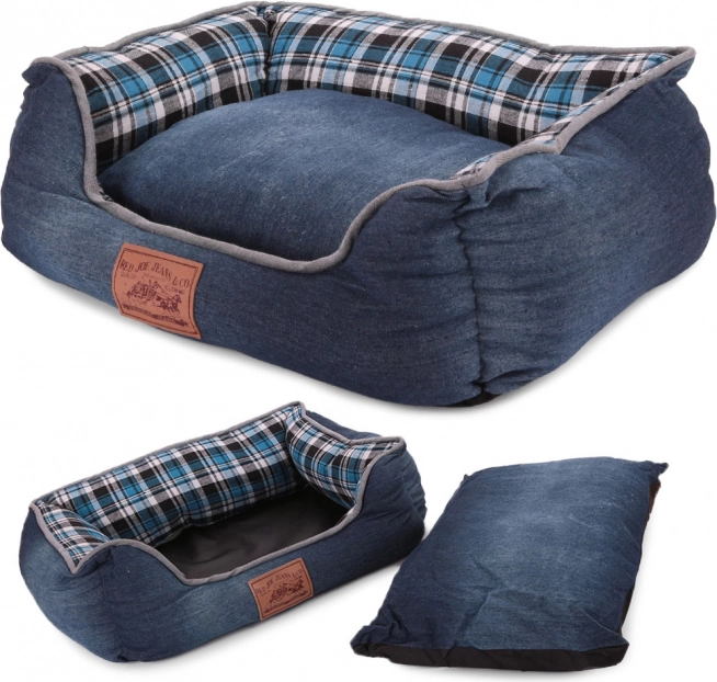 Panier pour chiens et chats avec coussin amovible M 54 × 42 × 16 cm