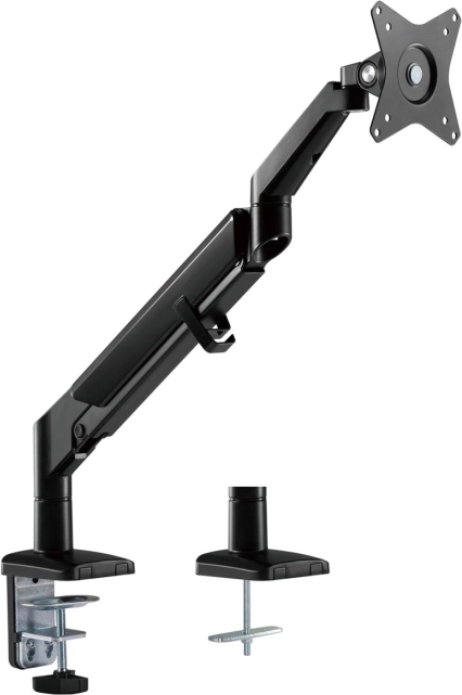 Support ergonomique pour moniteur à vérin à gaz noir