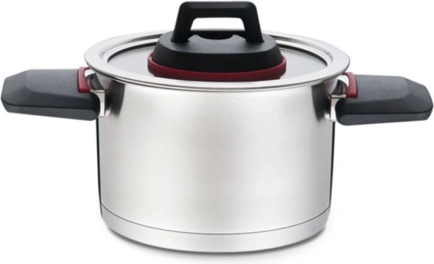 Casserole en acier inoxydable Maestro avec couvercle 4,2 l