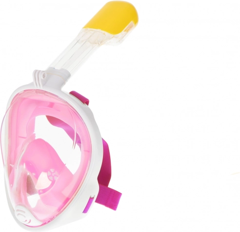 Masque complet pliable avec tuba S/M rose