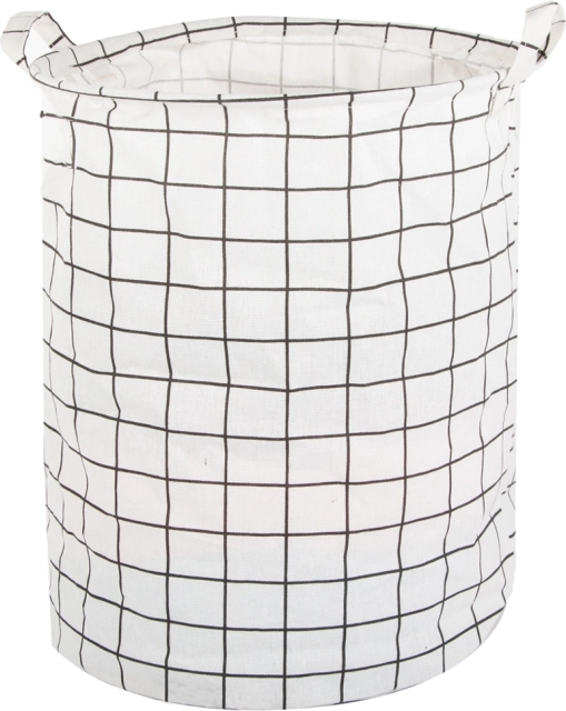 Panier à linge pliable à motif noir