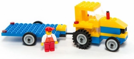 Jeu de construction Tracteur avec Remorque 84 pièces