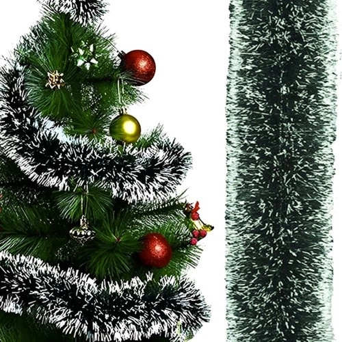 Guirlande de Noël décorative effet givré 6 m RUHHY