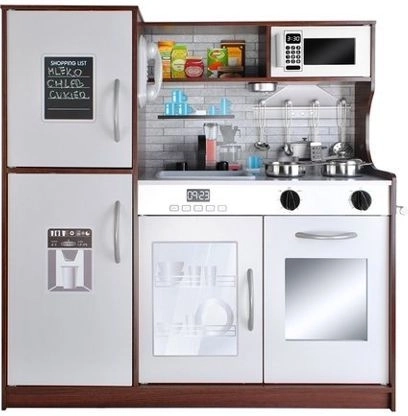 Cuisine en bois pour enfants KRUZZEL avec éclairage LED – Cuisine