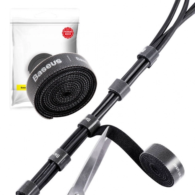 Baseus bande noire à velcro 1m