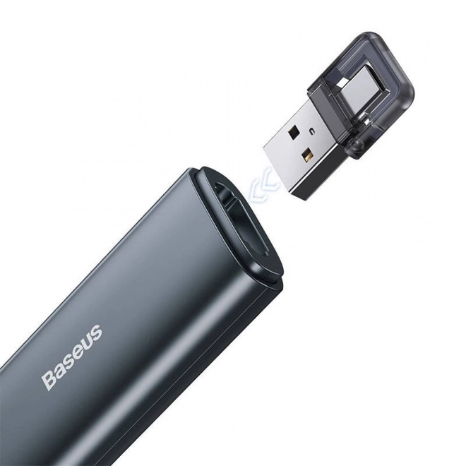 Baseus télécommande avec pointeur laser pour présentations - gris