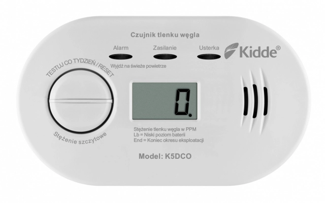 Détecteur de monoxyde de carbone avec écran Kidde K5DCO