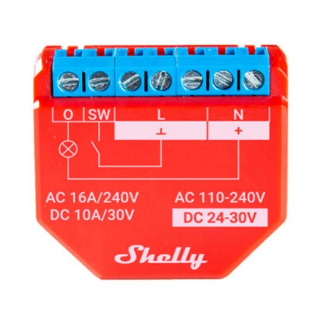 Relais Intelligent Wi-Fi Shelly Plus 1PM, 1 canal 16A, avec mesure de puissance