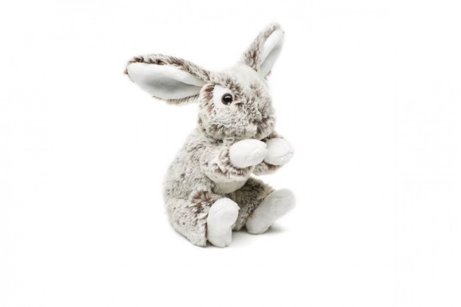 Lapin en peluche gris
