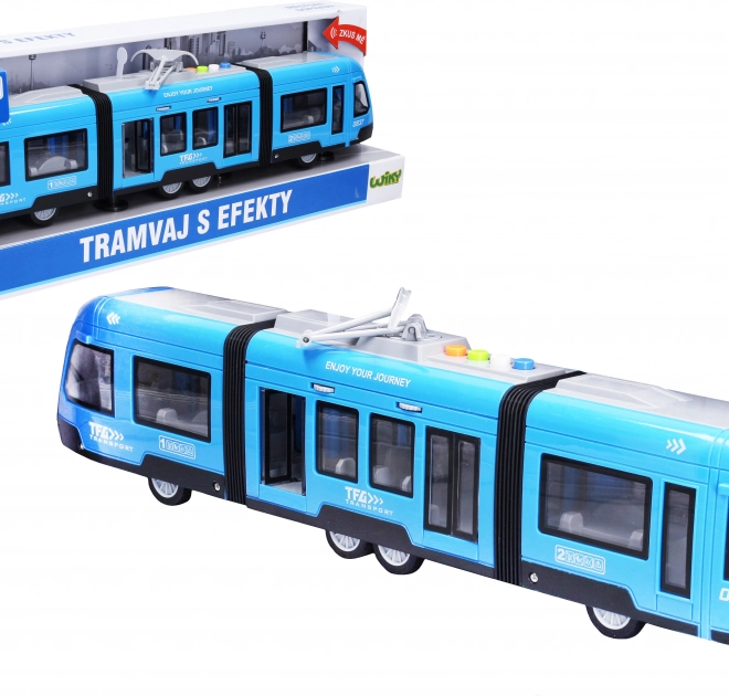 Tramway avec effets 44 cm à inertie – emballage tchèque