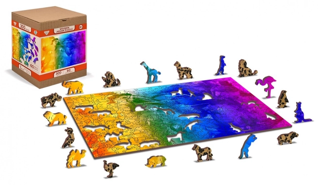 Puzzle en bois Paradis des Oiseaux 2 en 1