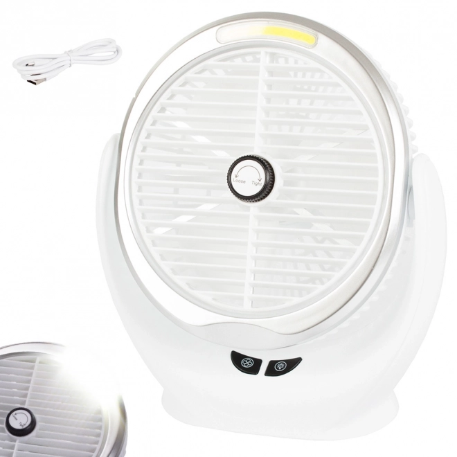 Ventilateur de table sans fil – Blanc