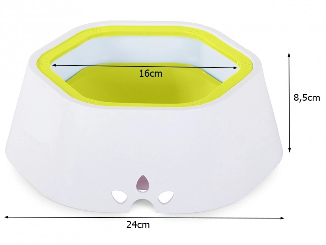 Bol d'eau avec disque flottant pour chiens et chats 1l