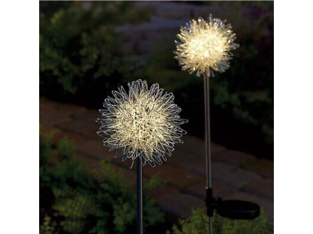 Lampe LED de jardin solaire en forme d'arbre - 2 pièces
