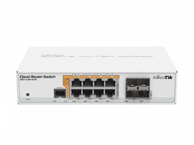 Commutateur PoE MikroTik CRS112-8P-4S-IN avec 8xGbE et 4xSFP