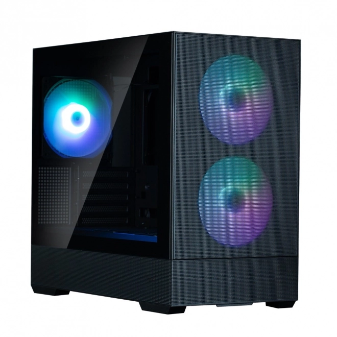 Boîtier P30 Air mATX Mini Tour avec ventilateurs ARGB noir