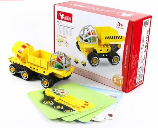 Blocs de construction Bétonnière 5 en 1 (38 blocs+5 cartes)