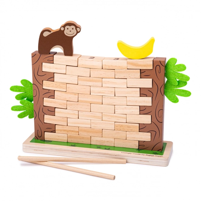 Bigjigs Toys Jeu en bois motorique Jungle débordante