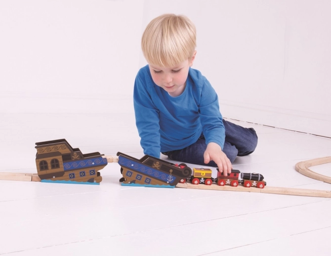 Large compatibilité avec les circuits de trains en bois