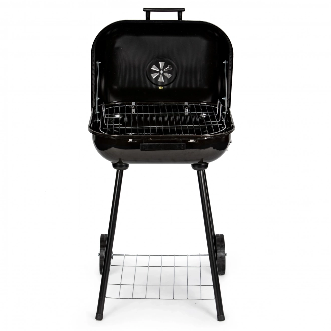 Barbecue de jardin avec couvercle basculant + roues