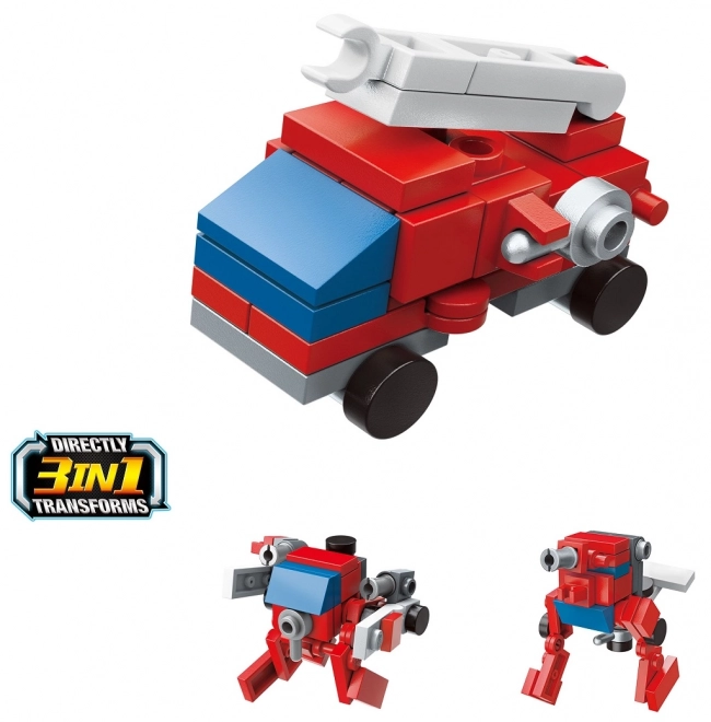 Qman Trans Collector Camion de pompiers avec échelle 3en1