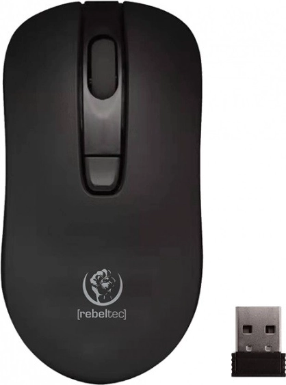 Souris optique sans fil Rebeltec STAR noire 1600 DPI