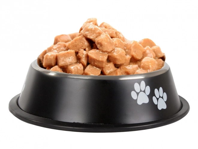 Bol métallique pour chiens avec antidérapant