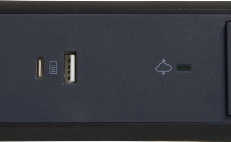 USB-A et USB-C rapides à portée de main