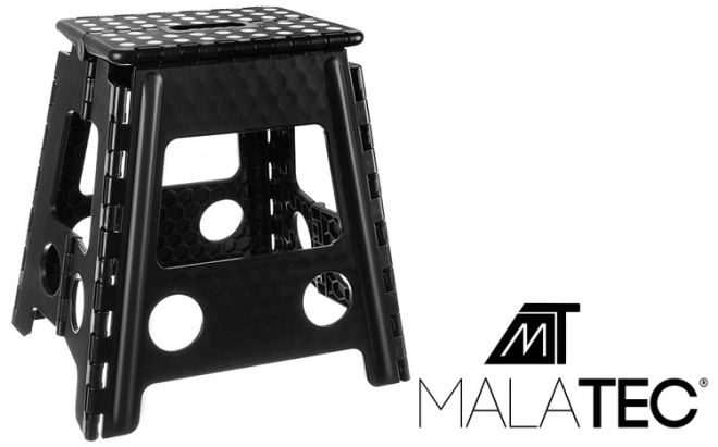 Tabouret pliant noir et blanc 39 cm