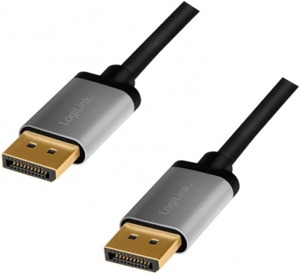 Câble DisplayPort LogiLink 5 m, 4K/60 Hz, connecteurs en aluminium
