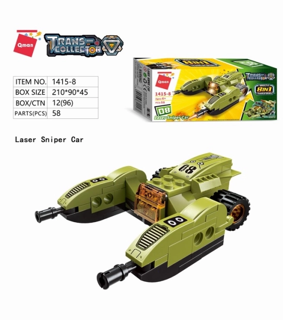 Qman Thunder Expedition Véhicule de Bataille Kit 8v1