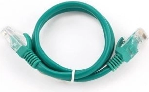 Câble patch cat.5e vert 0,25 m avec protection