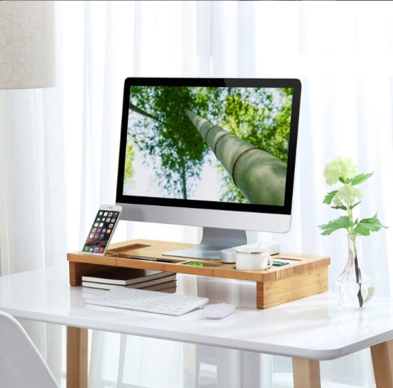 Support de moniteur - bambou