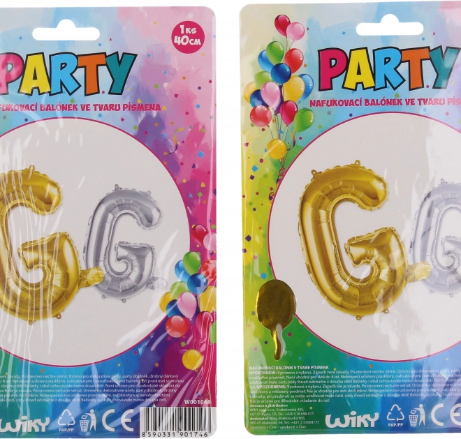 Ballon gonflable lettre G