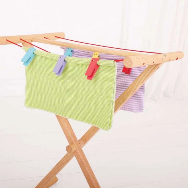 Séchoir en bois pour vêtements Bigjigs Toys