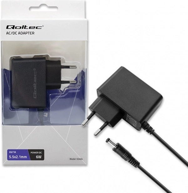 Adaptateur d’alimentation Qoltec 6W 6V 1A