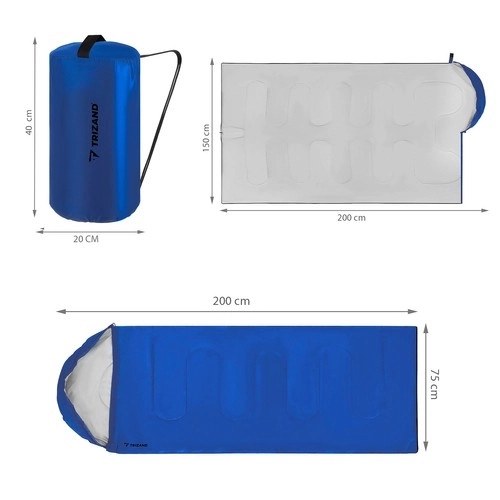 Sac de couchage léger avec capuche Trizand pour une utilisation en extérieur